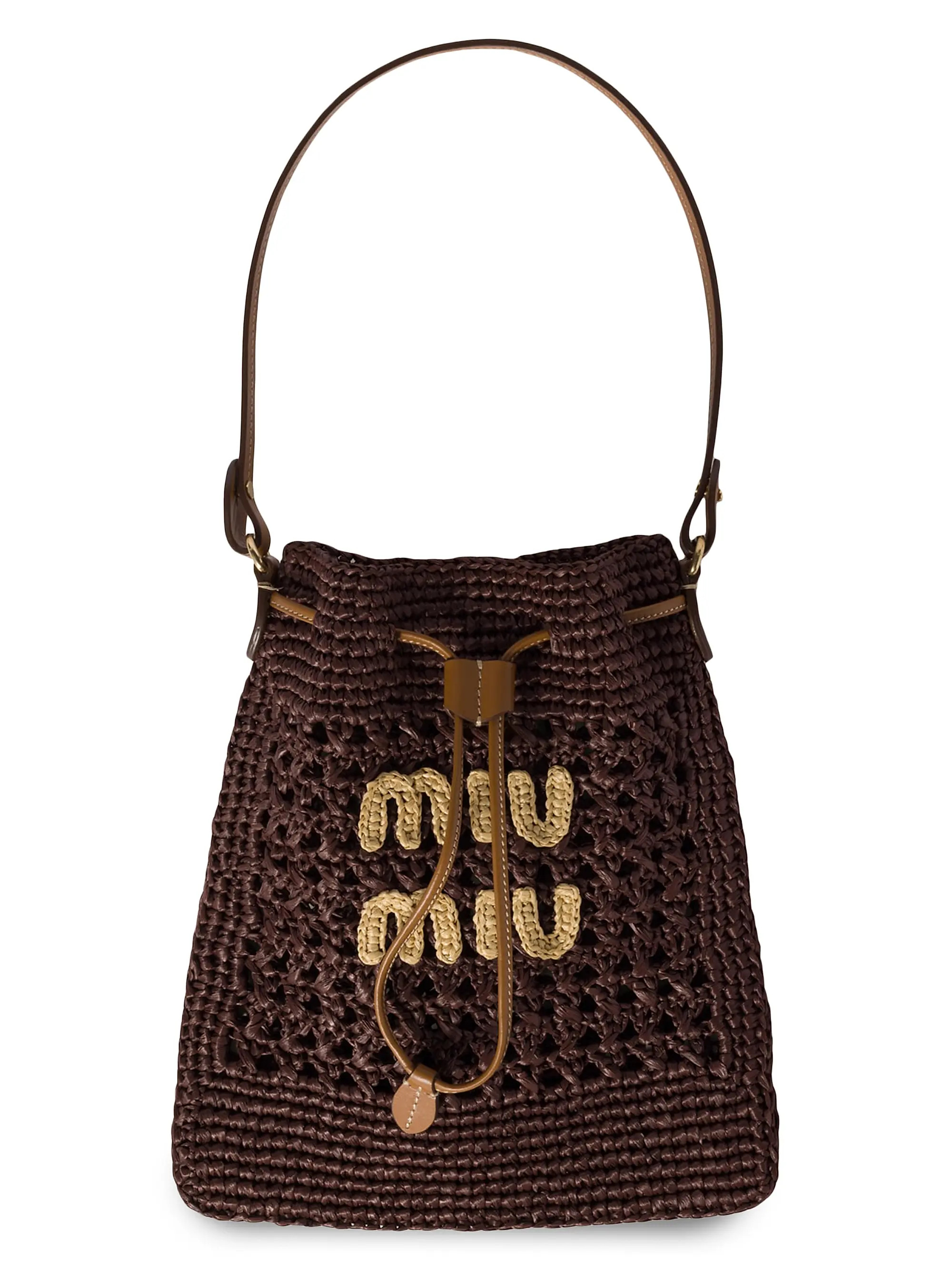 Woven Fabric Top Handle Bag | Saks Fifth Avenue