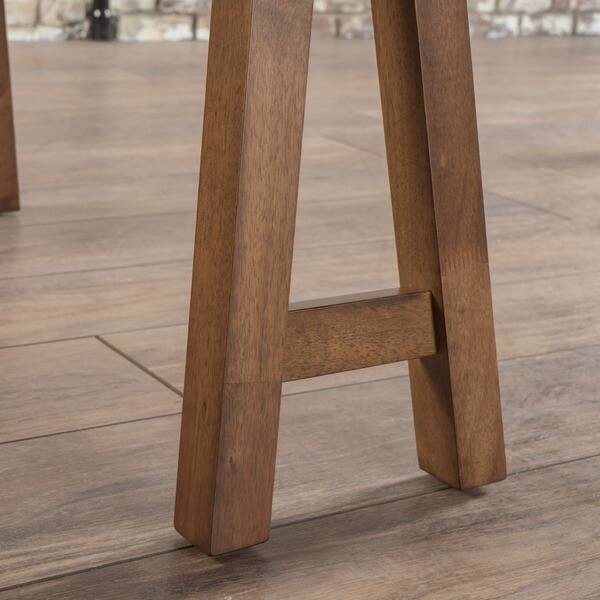 Sabine Rectangle Wood Farmhouse Dining Table by Christopher Knight Home - Walnut | Bed Bath & Beyond