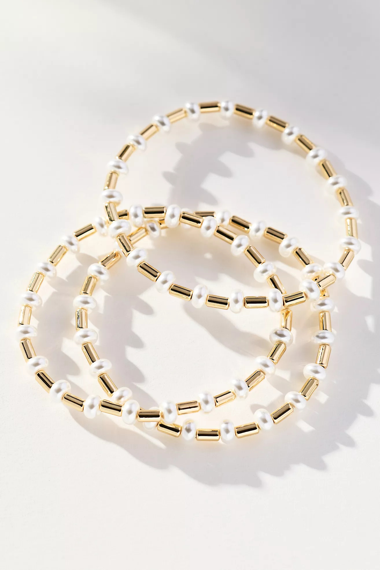 Pearl Beaded Bracelets, Set of 3 | Anthropologie (US)