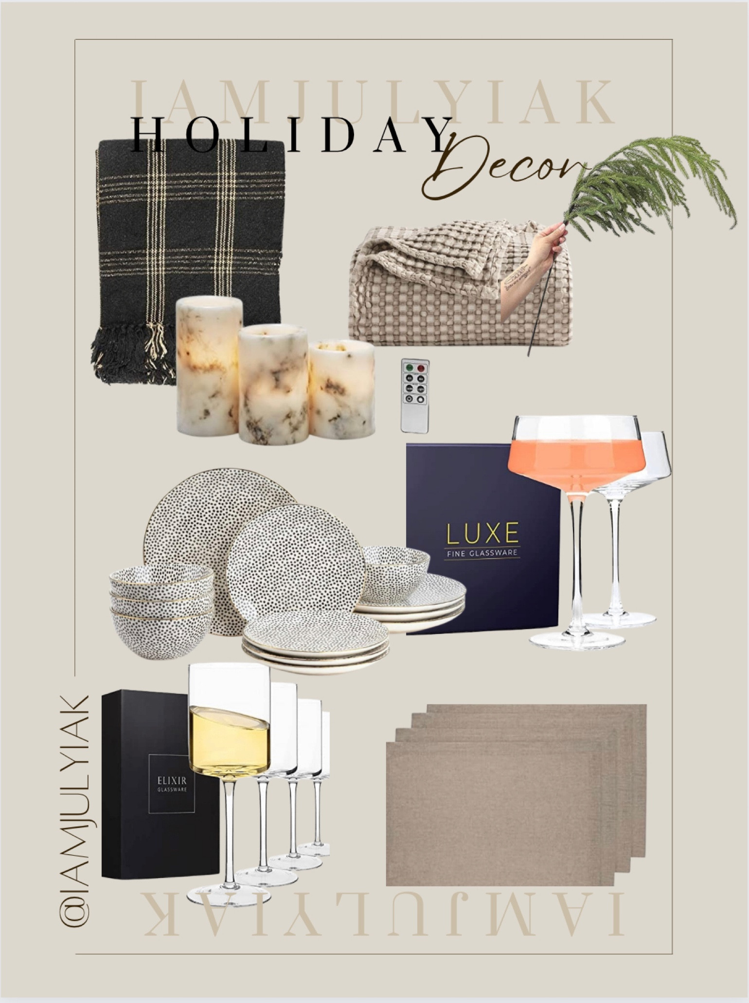 Holiday Style.  Table setting 
Holiday decor, thanksgiving, christmas decor 

#LTKHoliday #LTKunder50 #LTKSeasonal