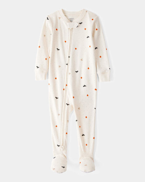 Baby 1-Piece Halloween 100% Snug Fit Cotton Footie Pajamas - Ivory | Carter's Inc