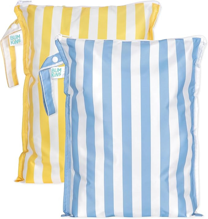 Bumkins - Larger Waterproof Wet Bag - For Baby, Travel, Swim Suit, Cloth Diapers, Pump Parts, Poo... | Amazon (US)
