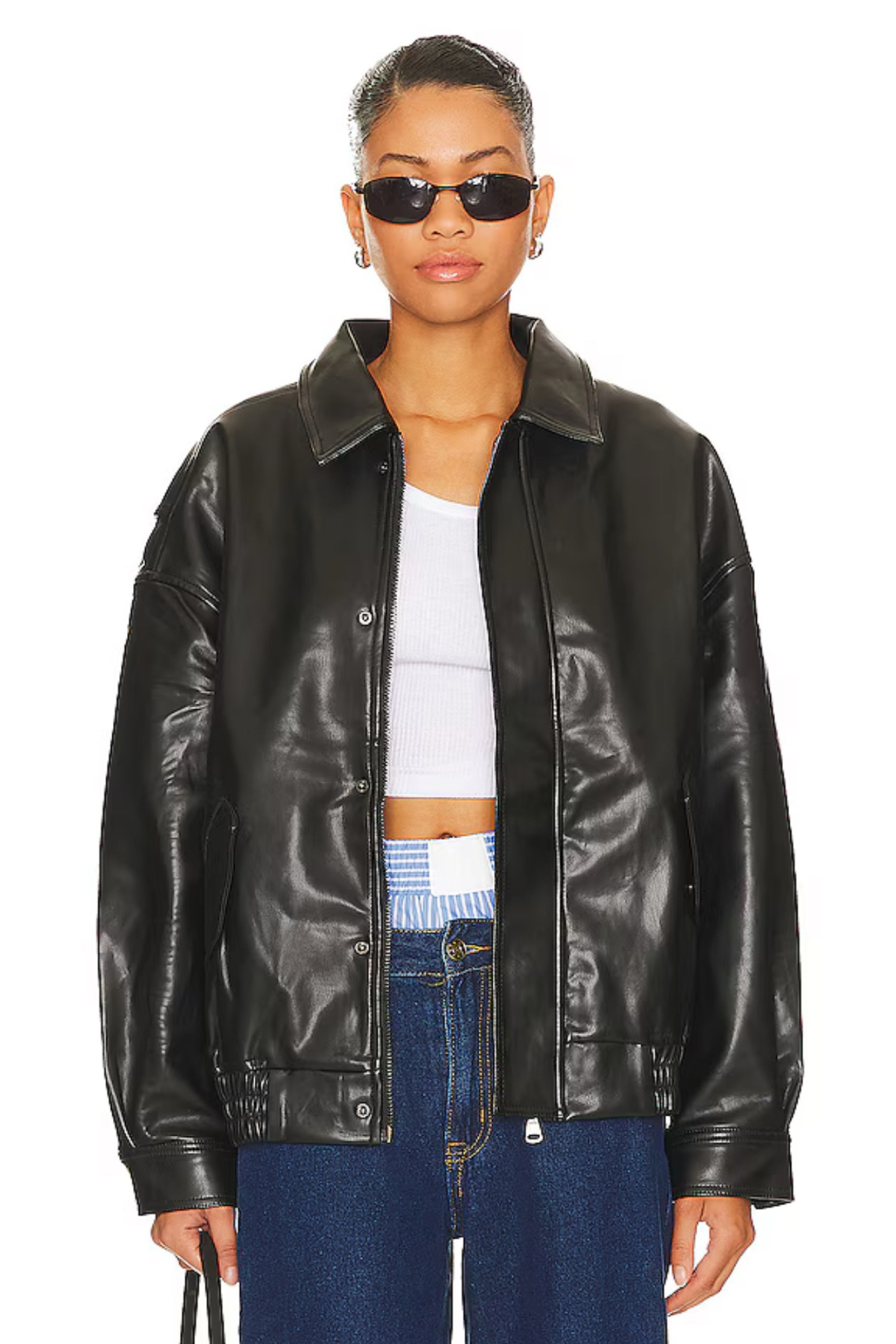 Leather jacket / black leather jacket / oversized 

#LTKSeasonal #LTKStyleTip #LTKGiftGuide