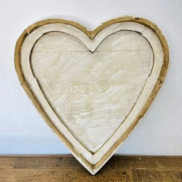 Rustic Chic Wooden Heart Decor | Antique Farm House