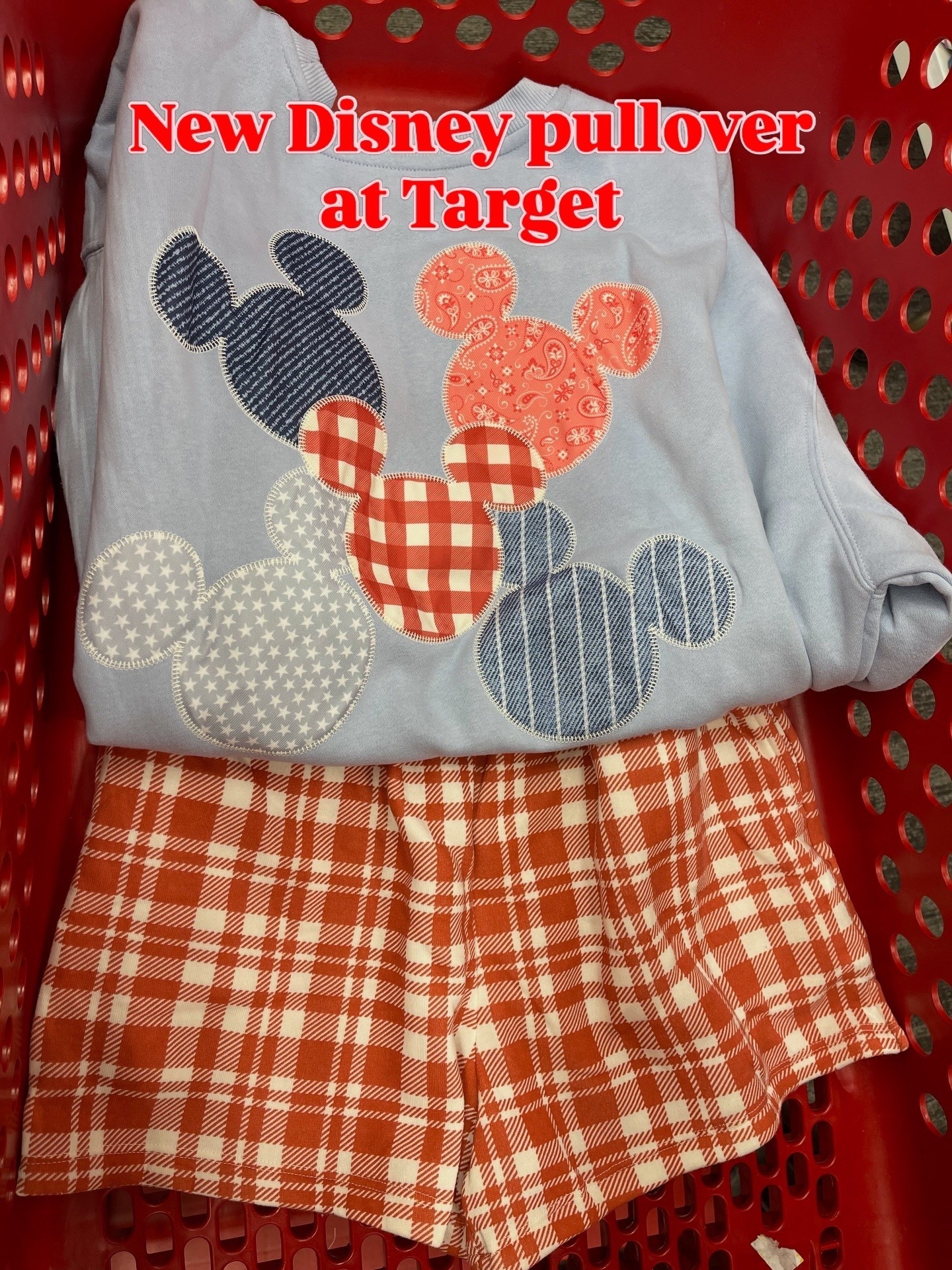 @Target with the cutest patriotic Disney sweatshirt!! Now available online! Runs true to size somewhat oversized fit  