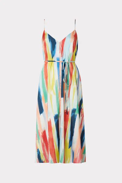 Becca Watercolor Brushstroke Dress | MILLY