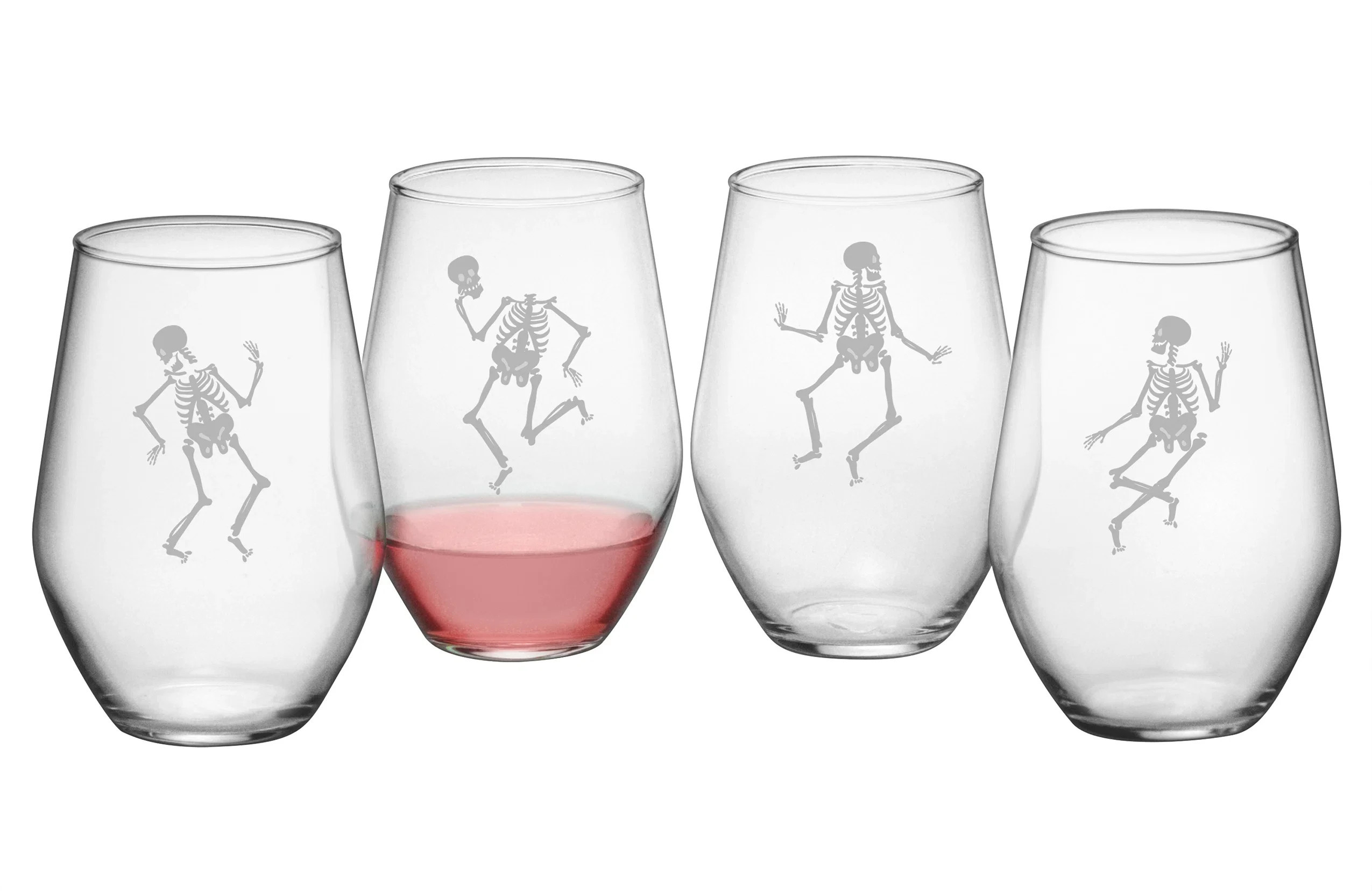 The Holiday Aisle® Sedgley 4 Piece 19 oz. Stemless Wine Glass Set | Birch Lane | Birch Lane