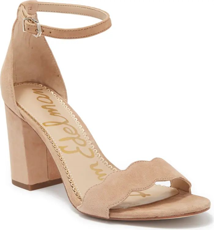 SAM EDELMAN Odila Scalloped Ankle Strap Sandal | Nordstromrack | Nordstrom Rack