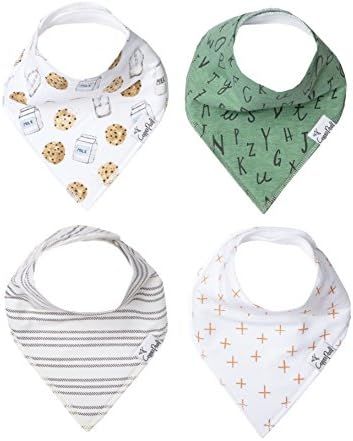 Baby Bandana Drool Bibs 4 Pack Gift Set for Boys or Girls “Chip Set” by Copper Pearl | Amazon (US)