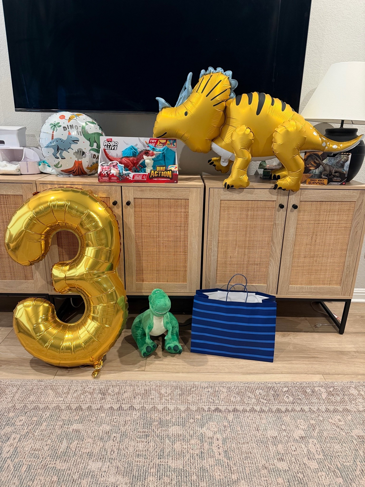 “3 Rex” birthday for our little man 🥹
-
Dinosaur birthday, toddler birthday, toddler boy

#LTKKids