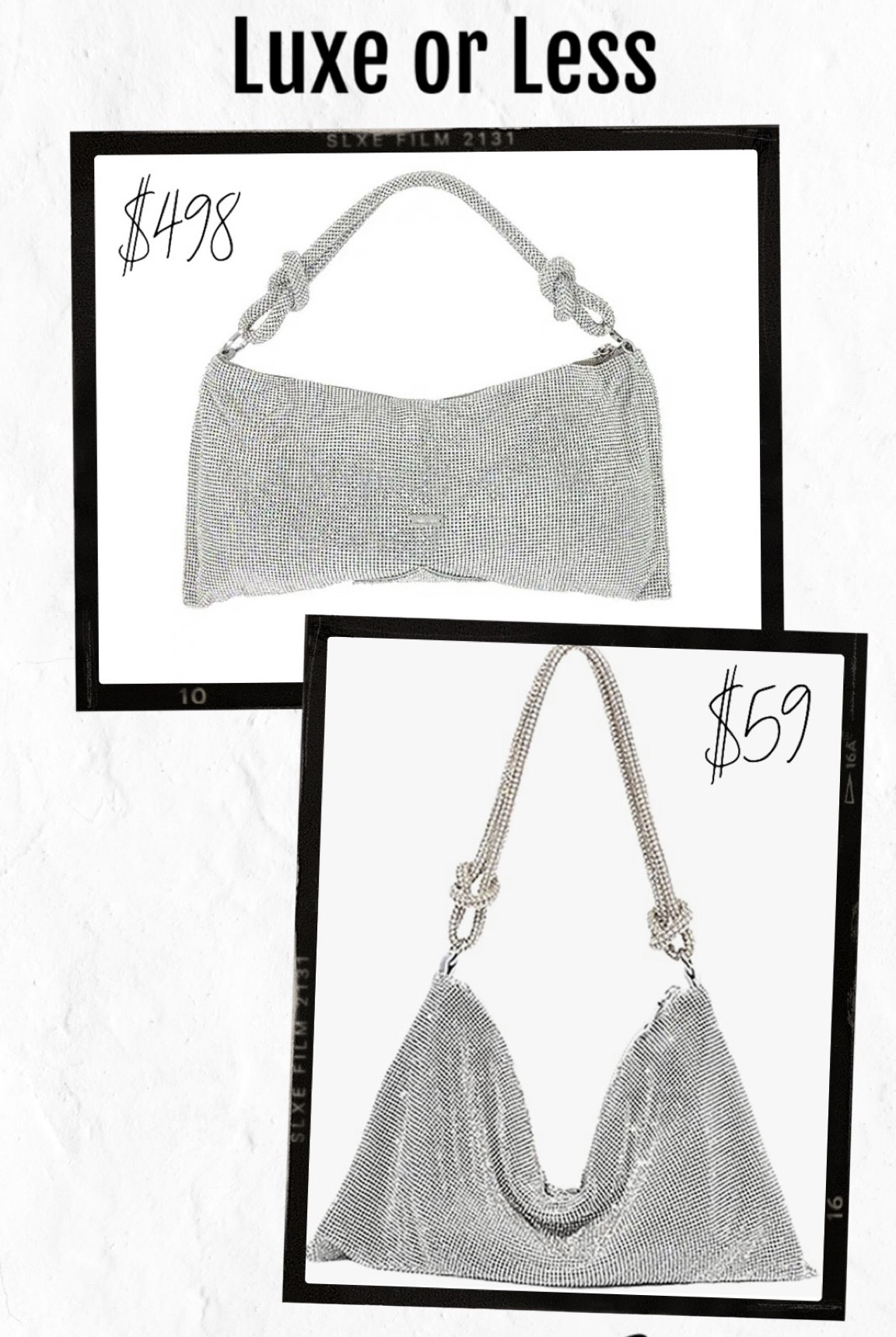 Luxe or less! Great designer lookalike. Perfect bag for all your holiday events. 

Small purse, rhinestone purse, gift ideas, gift ideas for her, it bag, holiday gift, The Stylizt. 



#LTKGiftGuide #LTKitbag #LTKHoliday