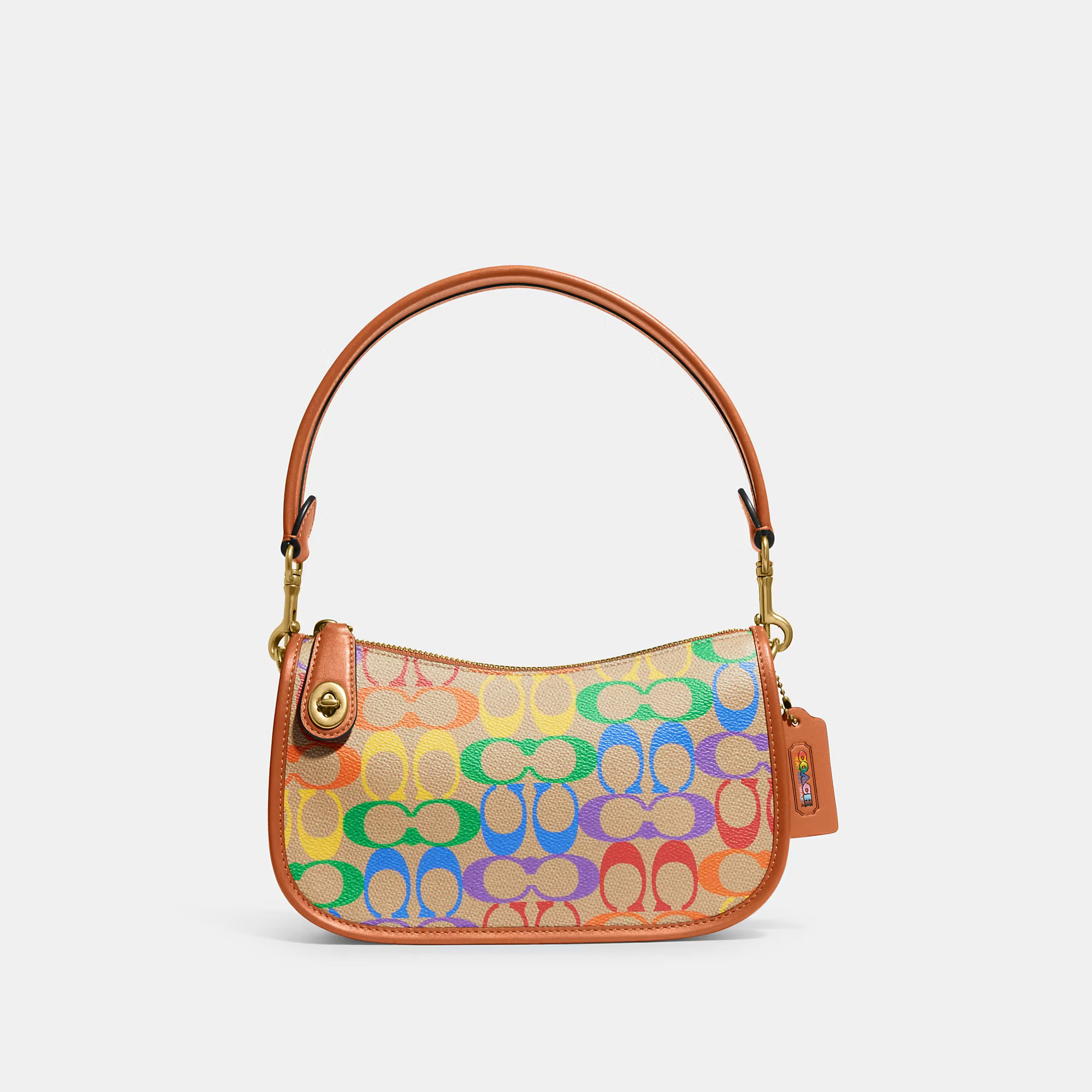 Swinger In Rainbow Signature Canvas | Coach (US)