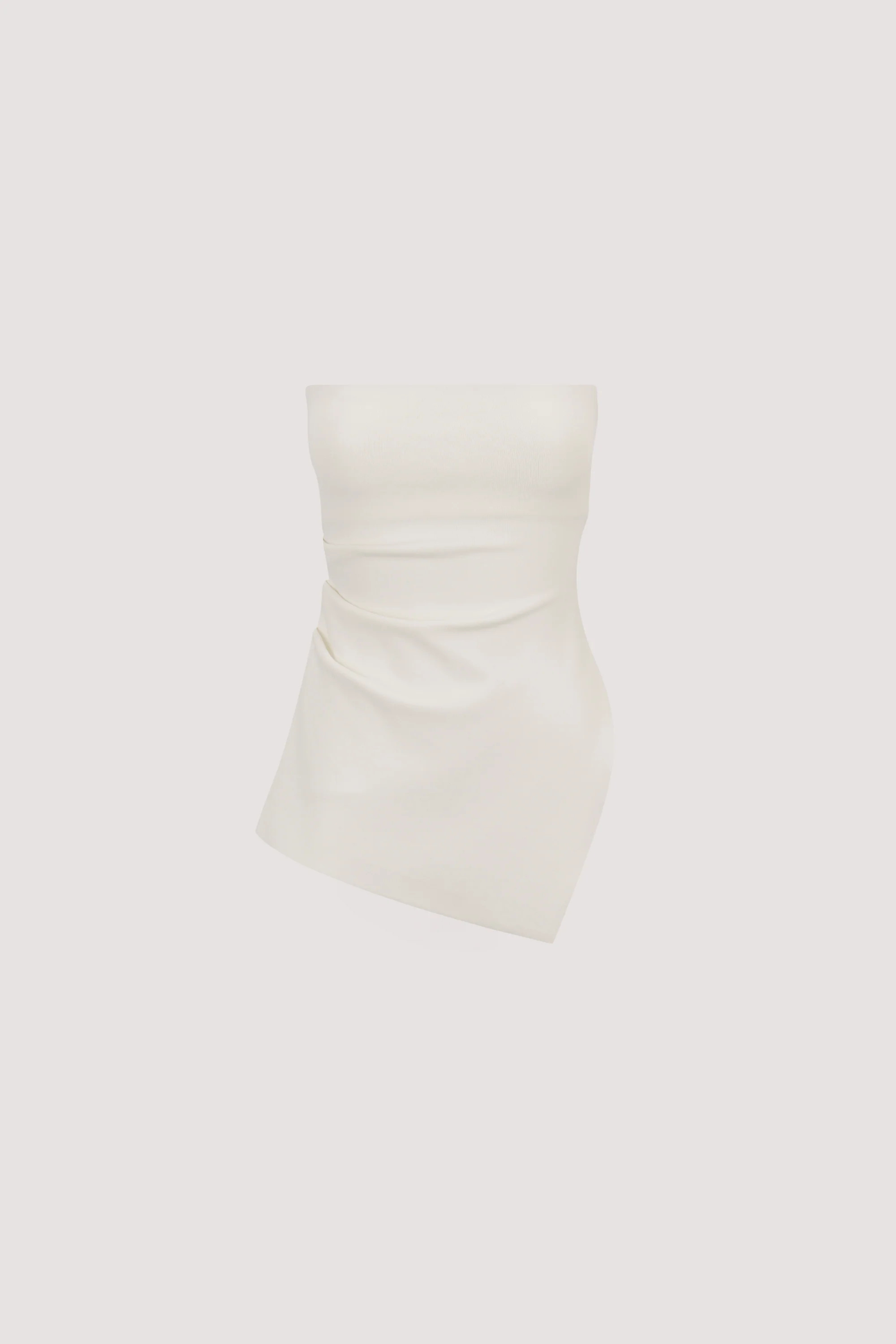 LUKE OFF WHITE LONGLINE BANDEAU TOP | DISSH