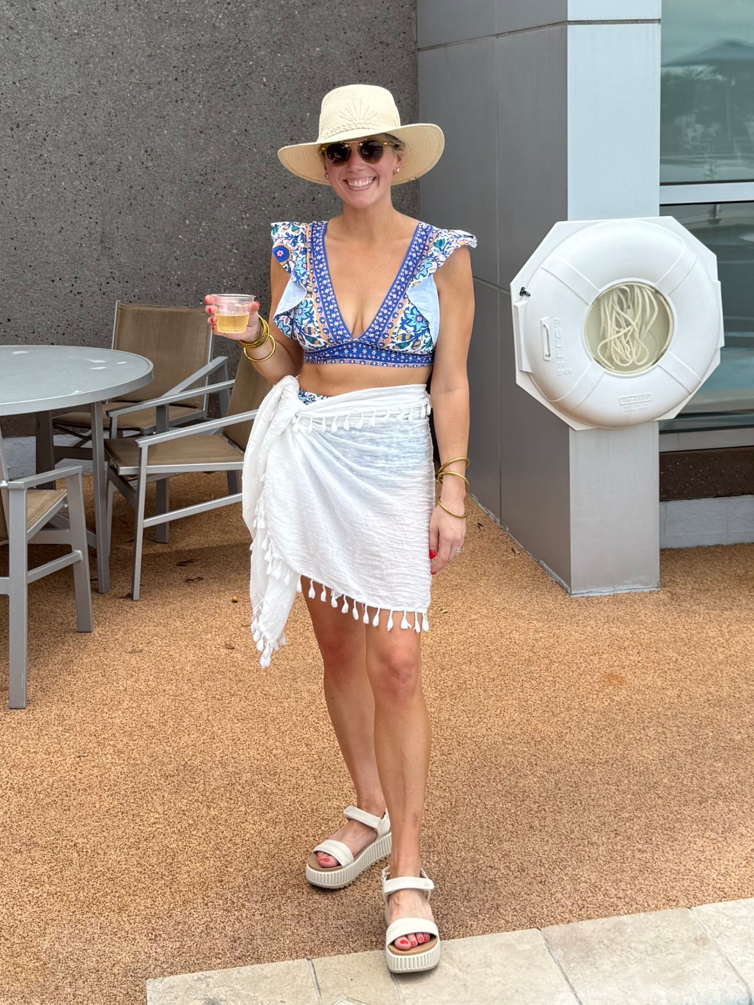 Amazon swimsuit and coverup! Love this one- super flattering! Wearing my true size small. Hat is tipsy threads- can’t link but he’s on Instagram and this is the Cabo hat! My shoes are reef and my code is BOBBI20 

#LTKSwim #LTKShoeCrush #LTKFindsUnder50