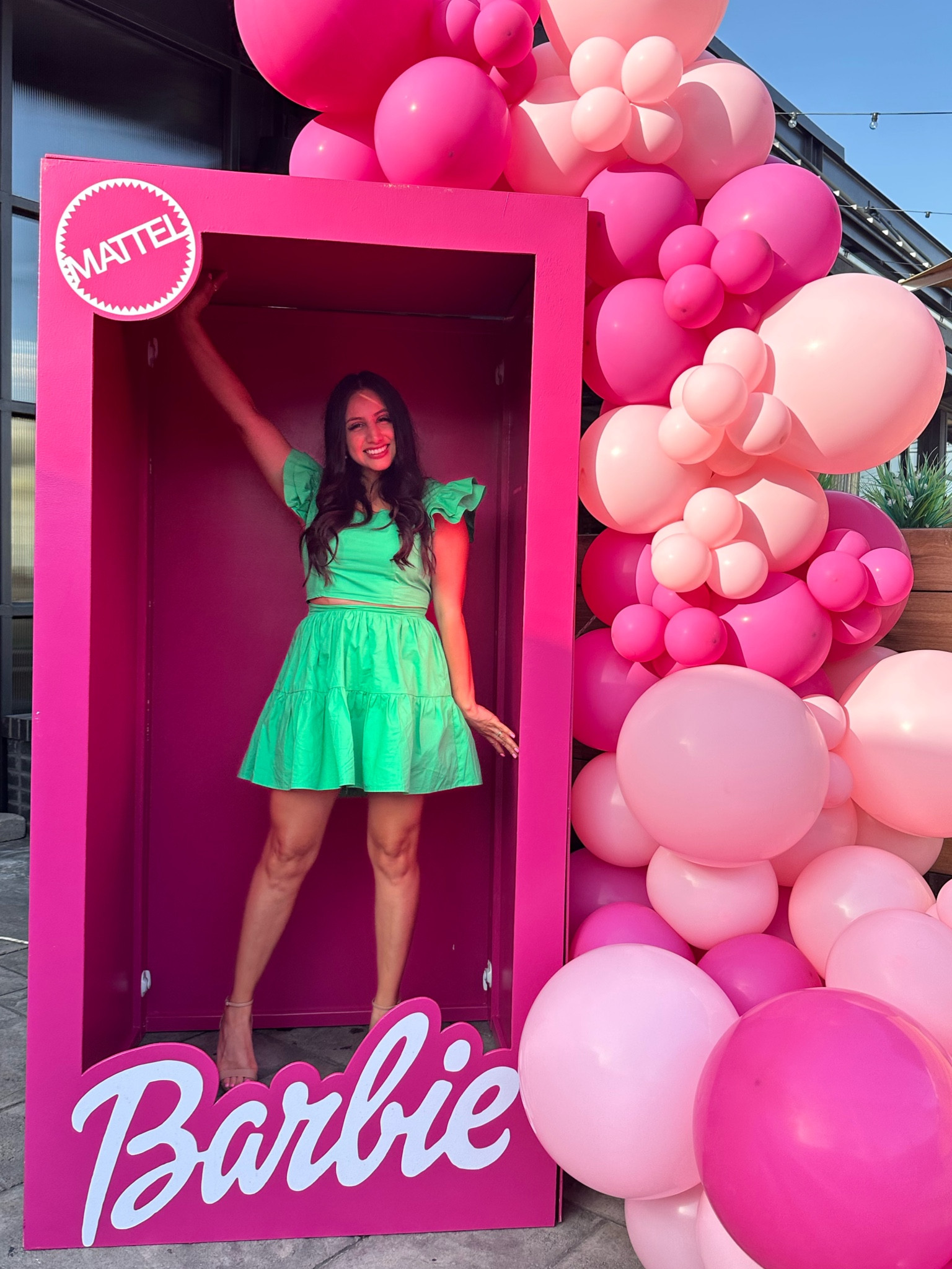 Green two piece outfit! Linked exact one that is now 50%off! 
Wearing a Medium Top and Small Skirt 

#LTKsalealert #LTKunder50 #LTKSeasonal