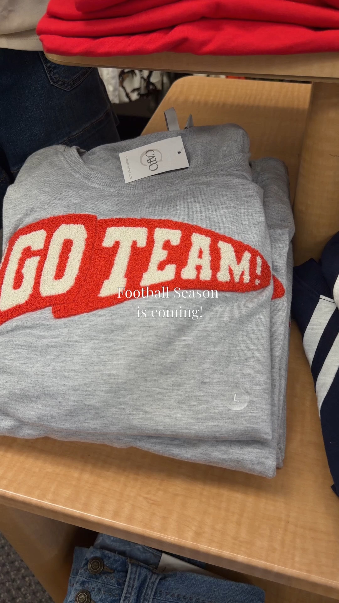 I’m not a sports fan but these football tees and pullovers at Cato’s definitely caught my eye!! Available in regular and plus sizes and all under $25!

#LTKmomlife #LTKSeasonal #LTKTravel