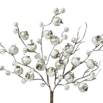 Frosty Metallic Crabapple Stems, Set of Six | Frontgate | Frontgate