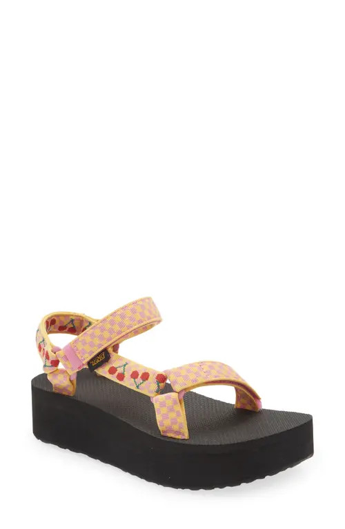 Teva 'Universal' Flatform Sandal in Picnic Cherries Rosebloom at Nordstrom, Size 7 | Nordstrom