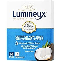 Lumineux Teeth Whitening Strips by Oral Essentials - 7 Treatments Dentist Formulated and Certified N | Amazon (US)