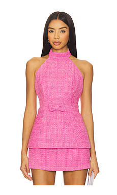 Lovers and Friends Lily Tweed Top in Pink Multi from Revolve.com | Revolve Clothing (Global)