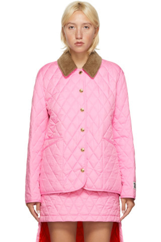Pink Quilted Dranefield Jacket | SSENSE