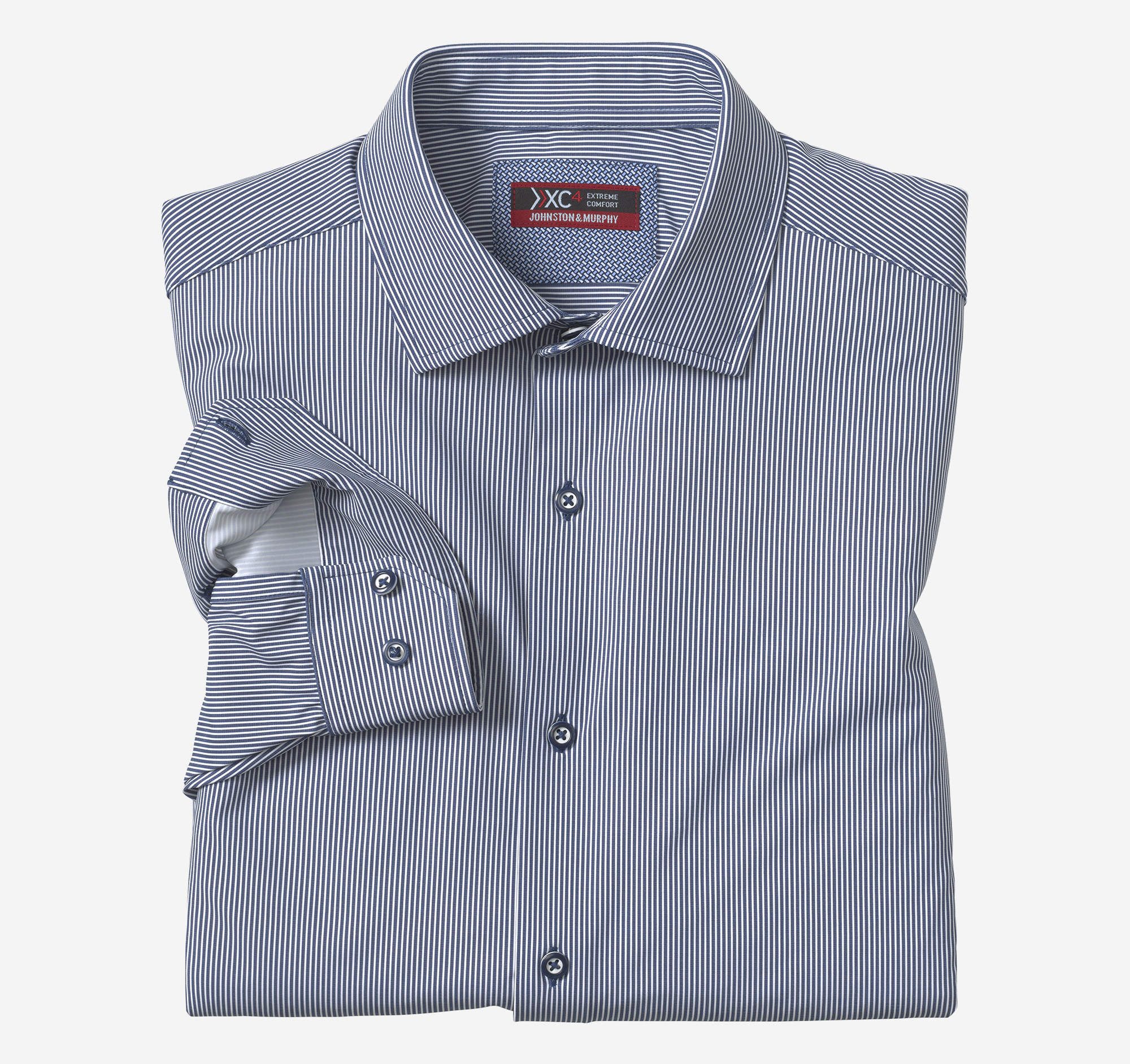 XC4® Long-Sleeve Print Knit Shirt | Johnston & Murphy
