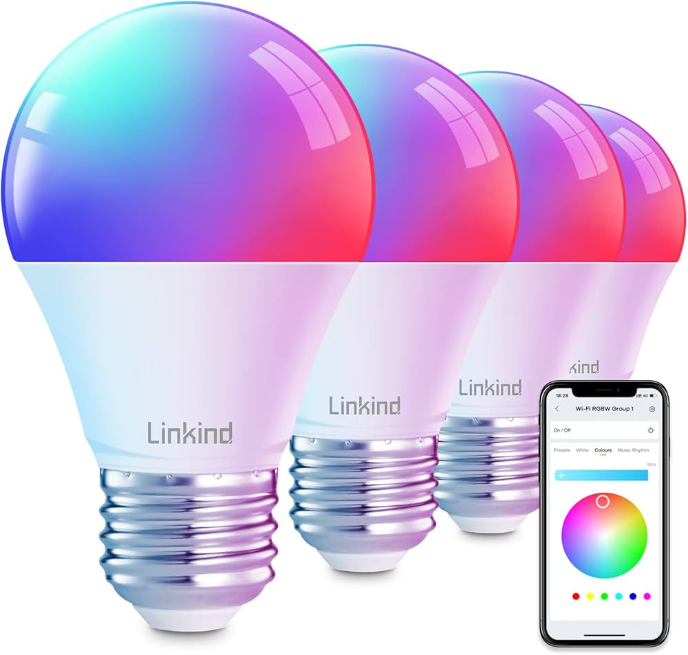 Linkind Smart Light Bulbs,Smart Bulb That Work with Alexa & Google Home,LED Light Bulbs Color Cha... | Amazon (US)