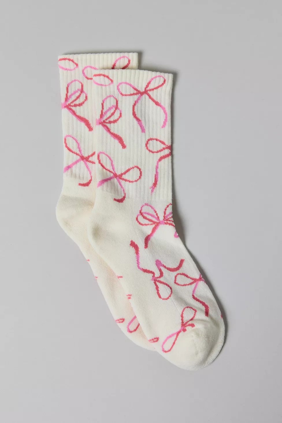 Bow Print Crew Sock | Urban Outfitters (US and RoW)