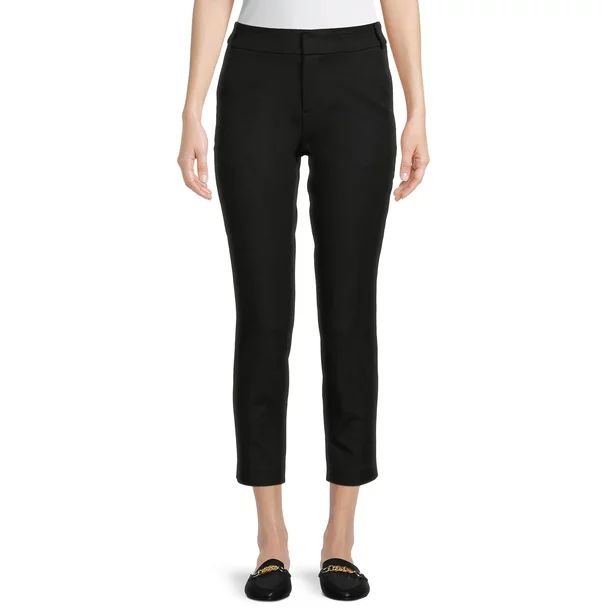 Time and Tru Women's Cropped Pull-On Pants | Walmart (US)