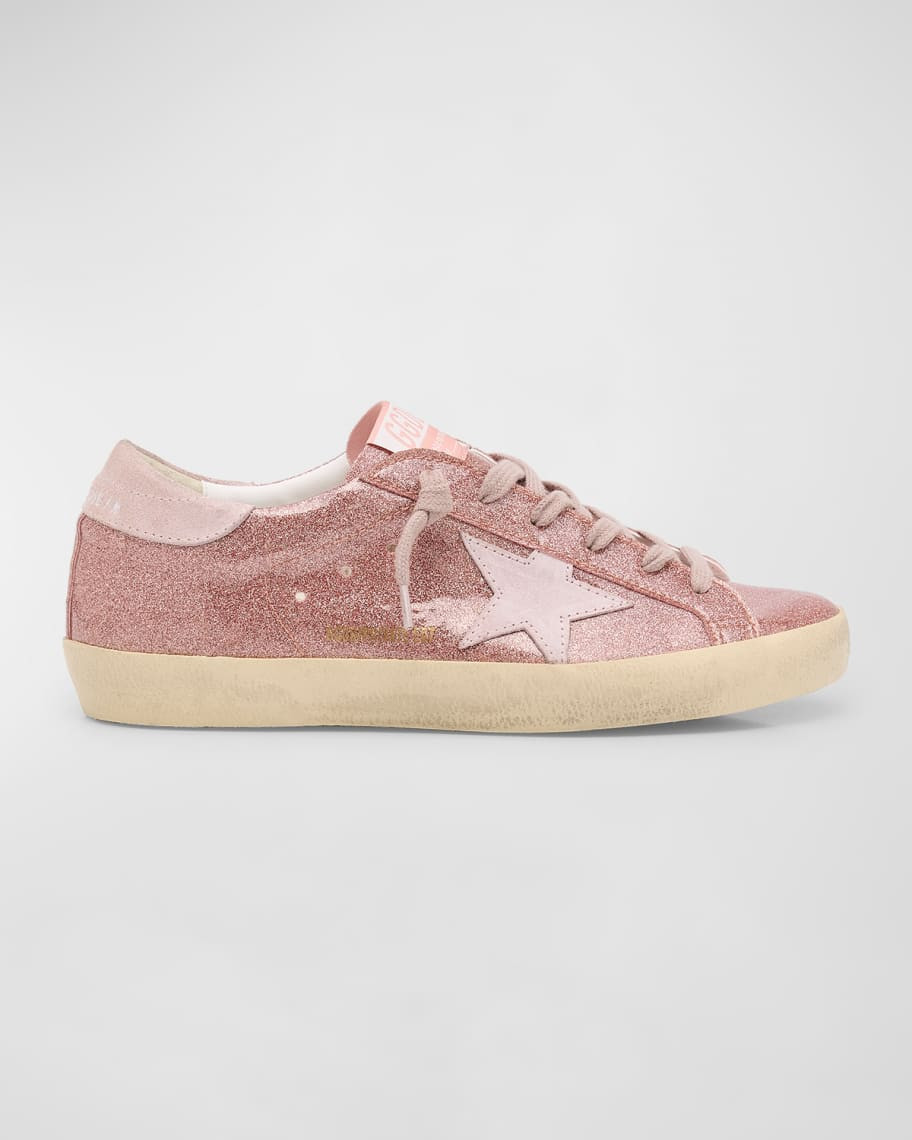Golden Goose Super Star Glitter Low-Top Sneakers | Neiman Marcus