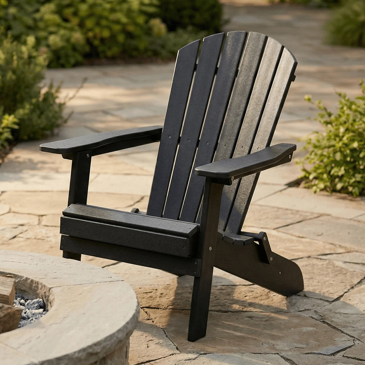 Keystone Amish Co. Poly Lumber Folding Adirondack Chair | The Porch Swing Company