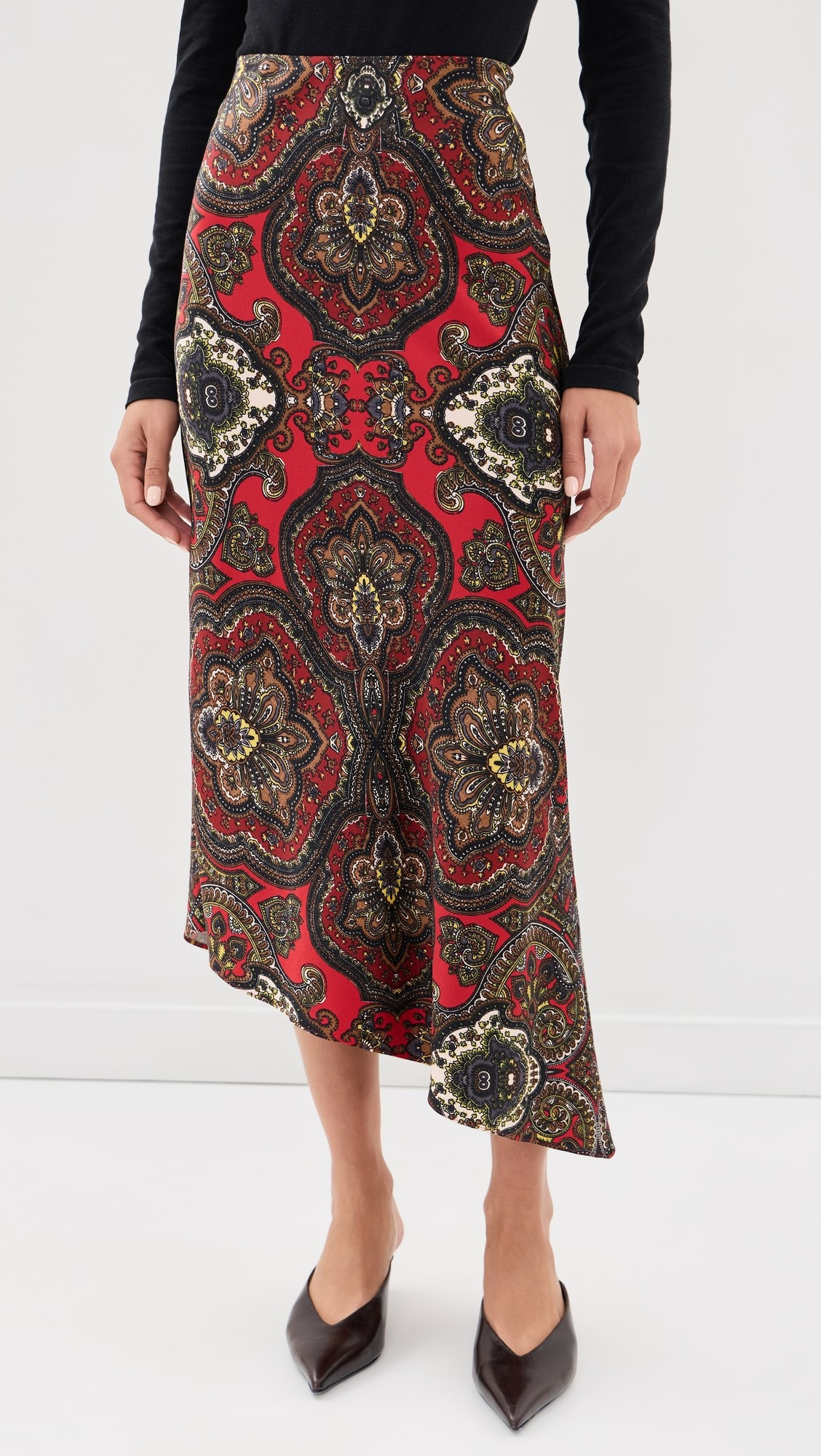 ALICE + OLIVIA Maeve Asymmetric Slip Skirt | Shopbop | Shopbop
