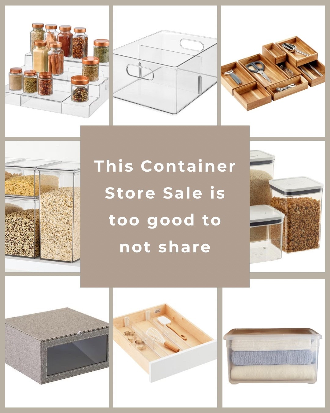 This Container Store sale is really good! 30% off storewide and sitewide + 50% off shoe boxes. Linking the Everything Organizer airtight canisters, Cambridge drop front boxes, and more of my favorites  

#LTKHome
