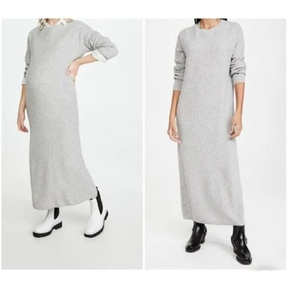 Hatch The Cozy Waffle Dress Grey Sterling Sweater Size Small | Poshmark