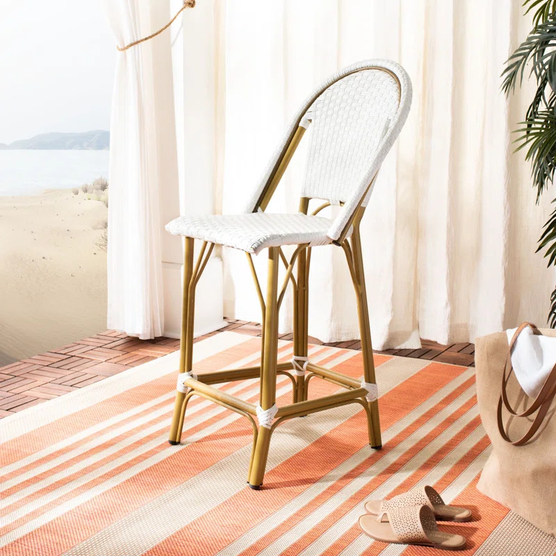 Breakwater Bay Yaretzi 26" Patio Bar Stool & Reviews | Wayfair | Wayfair North America