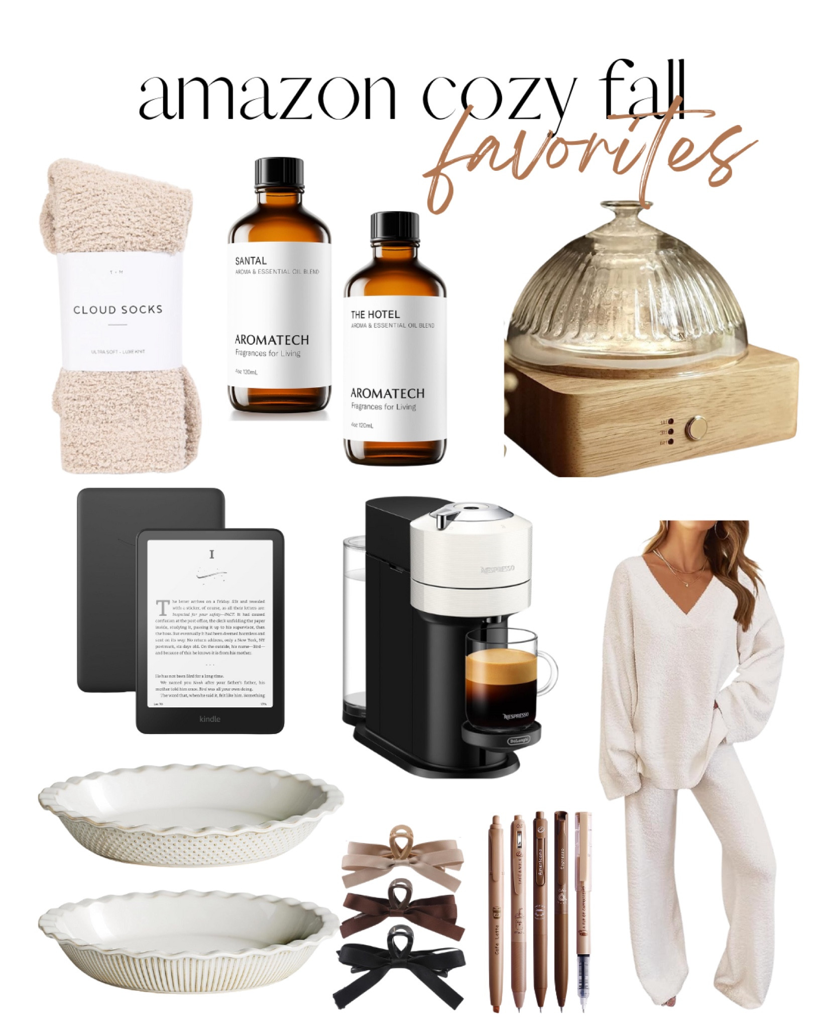 Cozy favorites from Amazon! Both of the aroma tech scents I linked are PHENOMENAL. Your home will feel like a luxury hotel. A little goes a very long way so the bottle will last months. 





Fall baking, dinner ware, lounge set, espresso machine, socks, kindle, cozy, diffuser, oils, Sonoma, target,Nordstrom 


#LTKHome #LTKSeasonal #LTKFindsUnder50