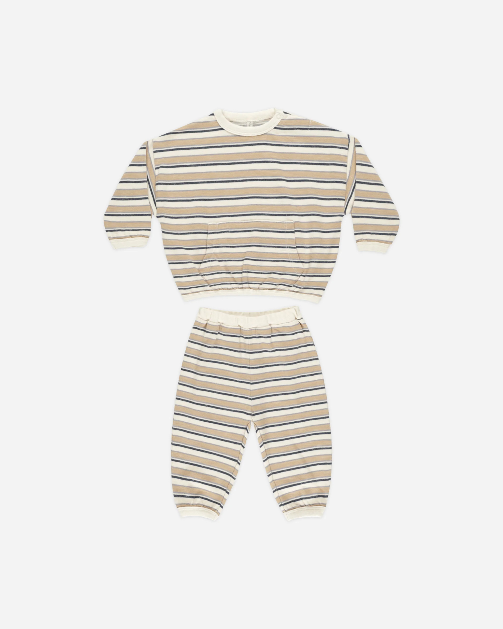 Relaxed Set || Blue Vintage Stripe | Rylee + Cru