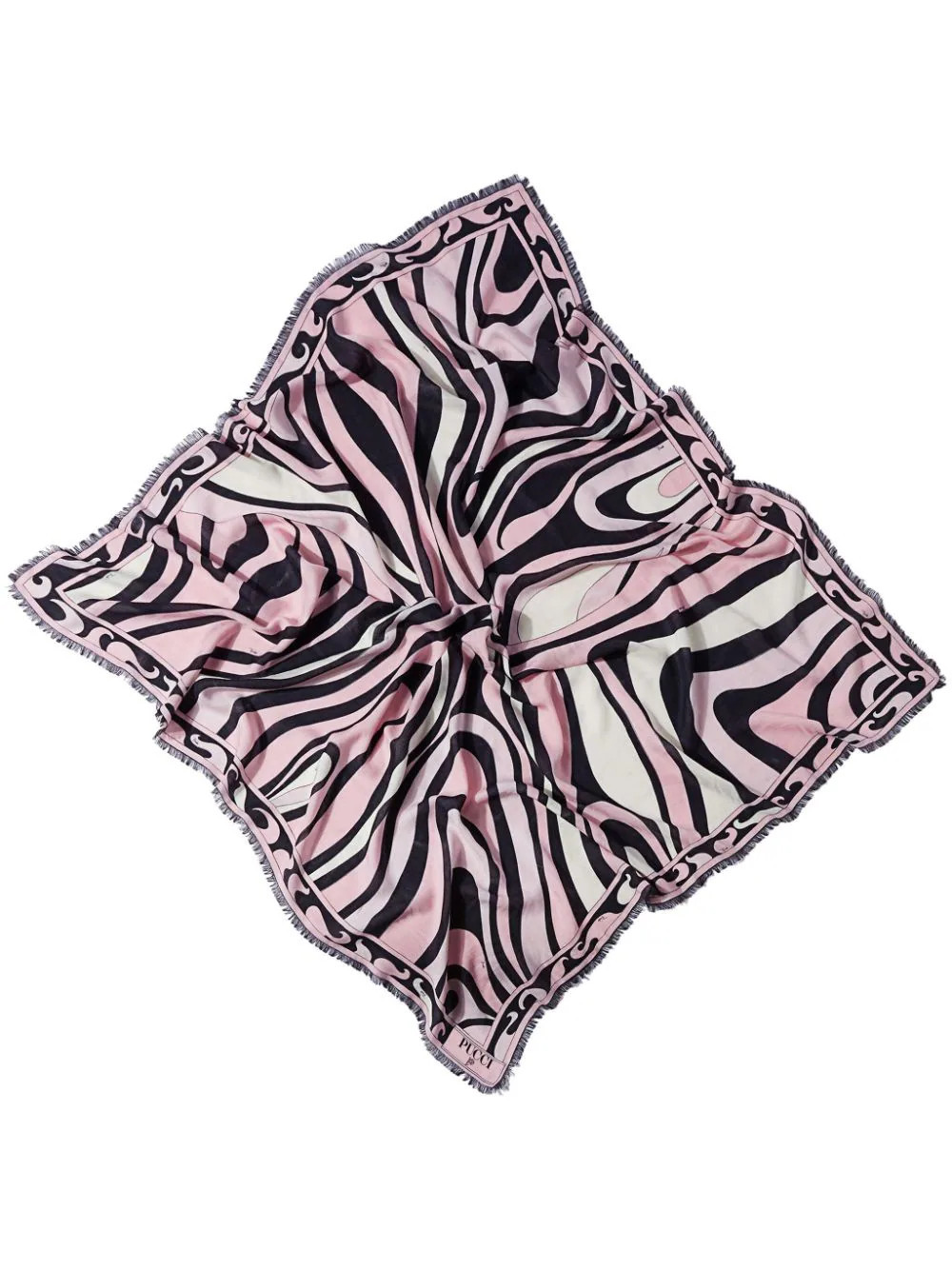 PUCCI Marmo-print scarf - Pink | Farfetch Global