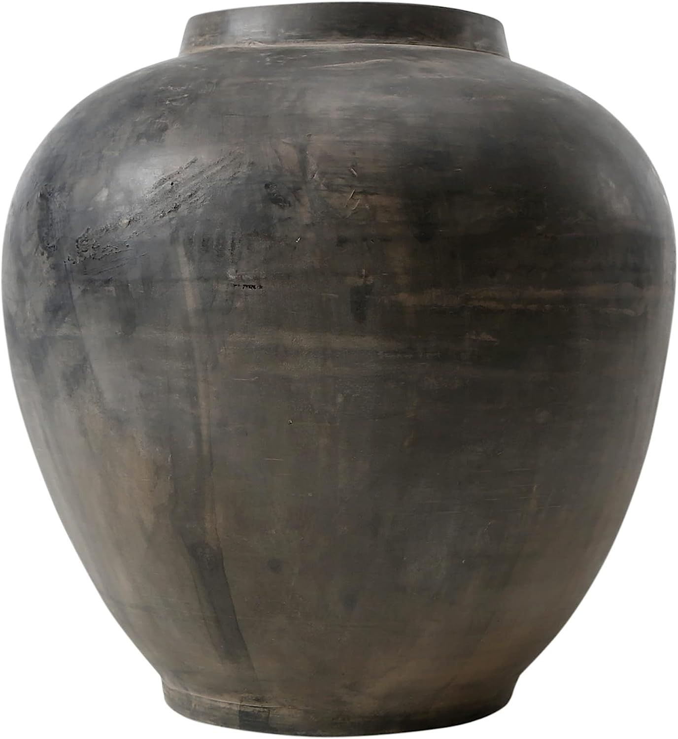 Lily's Living Earthy Gray Large Pottery Apple-Shaped Pot, 12.6 Inch Tall | Amazon (US)