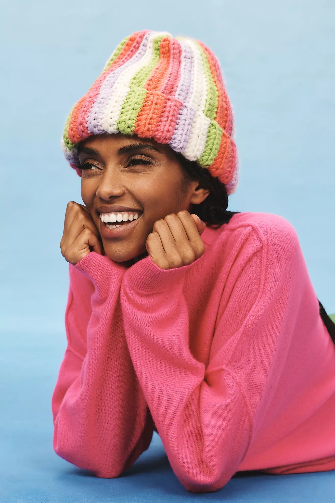 By Anthropologie Chunky Multicolor Beanie | Anthropologie (US)