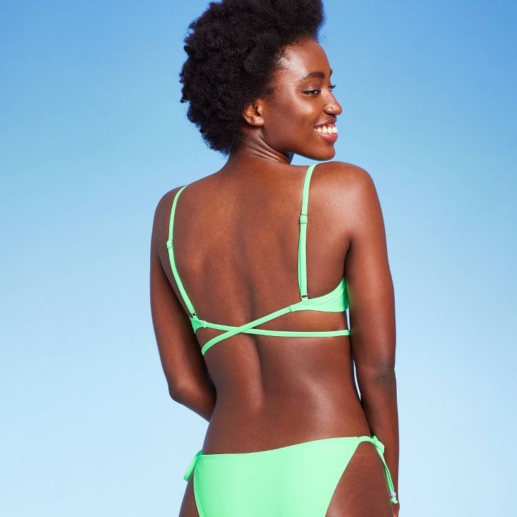 Women's Beaded Wrap Bralette Bikini Top - Wild Fable™ | Target