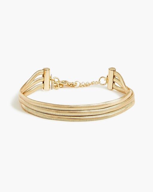 Gold snake chain bracelets set | J.Crew Factory