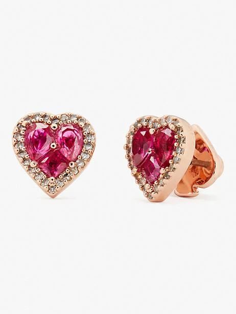 spell it out heart studs | Kate Spade (US)