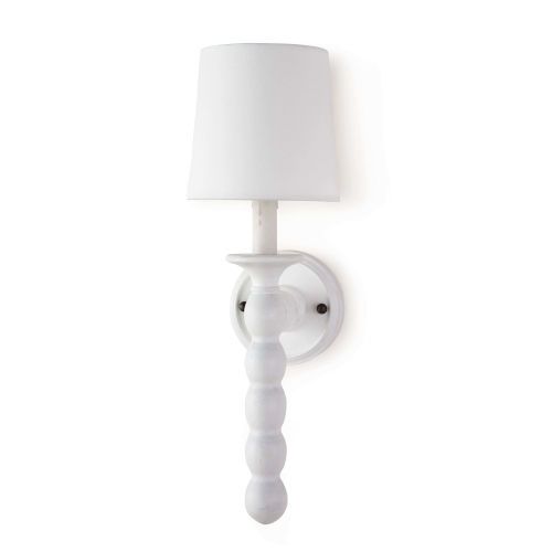 Perennial White One-Light Wall Sconce | Bellacor