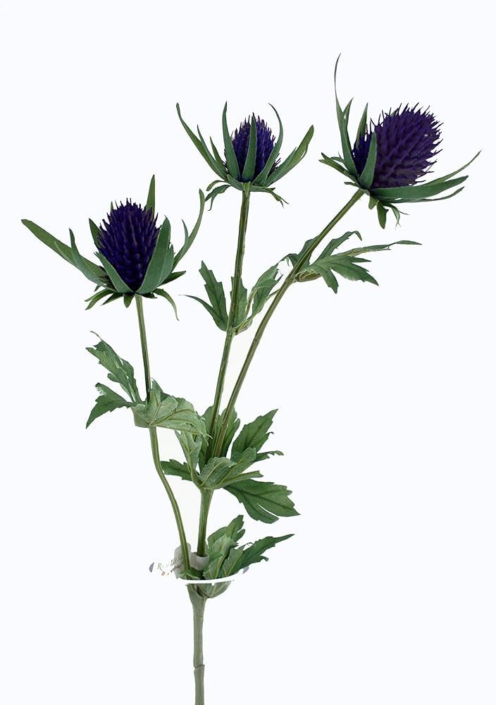 Floristrywarehouse Artificial Thistle Spray Artificial 26 Inches Purple | Amazon (US)
