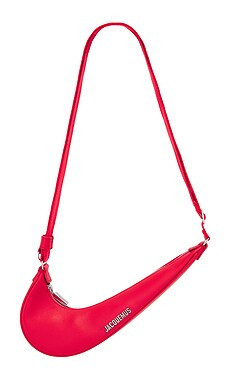 Nike x Jacquemus LE Swoosh Bag in University Red & Shiny Silver from Revolve.com | Revolve Clothing (Global)