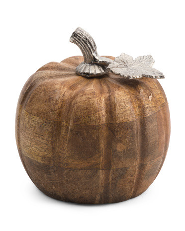 5in Wooden Pumpkin | Marshalls