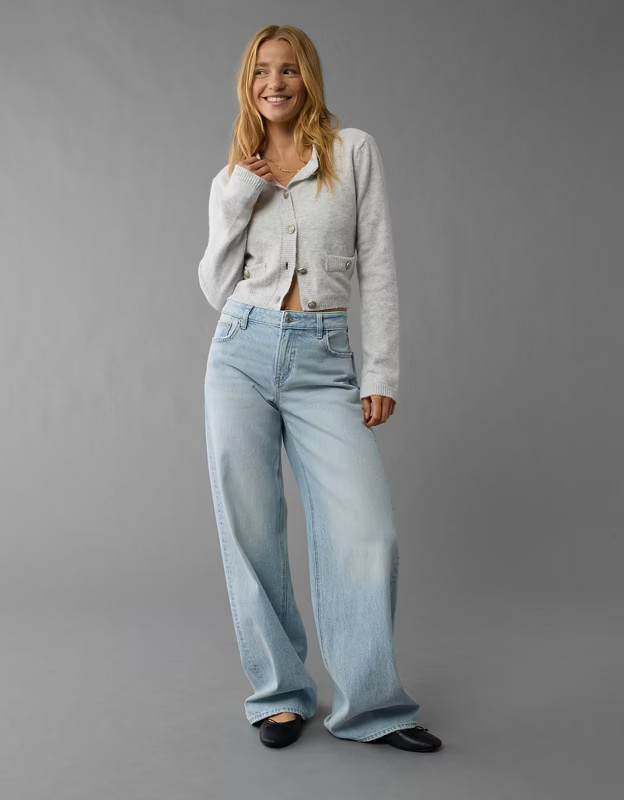 AE Whoa So Soft Crew Neck Lady Cardigan | American Eagle Outfitters (US & CA)