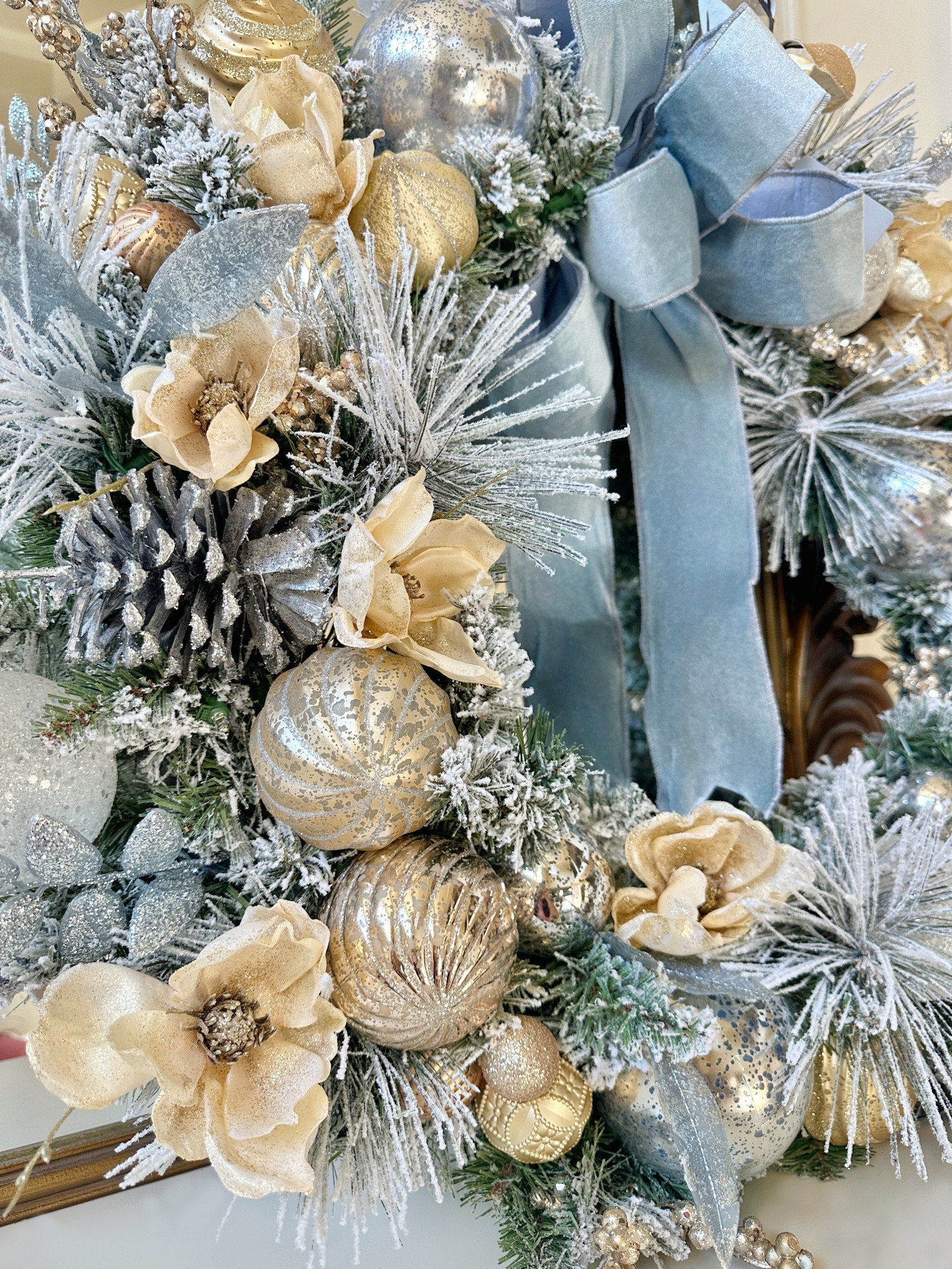 Christmas wreath holiday decor dusty blue ribbon c

#LTKHoliday #LTKSaleAlert #LTKHome