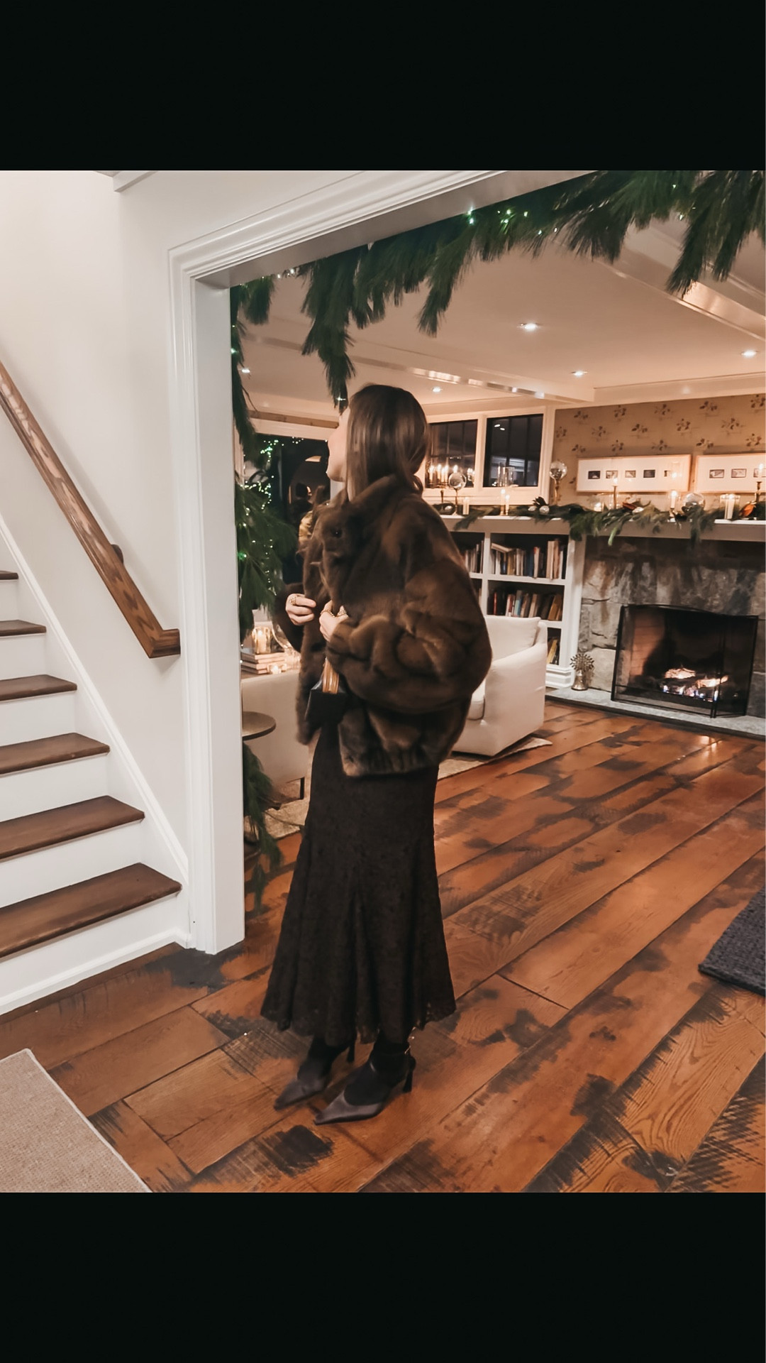 Holiday party ready in faux fur and chocolate brown 

#LTKHoliday